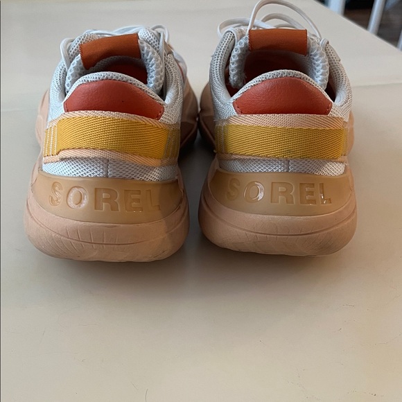 Sorel White and Orange Women's Athletic Shoes - Picture 10 of 15